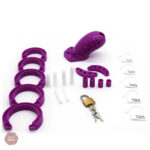 Cage FX 10 en plastique violet pour une utilisation sécurisée