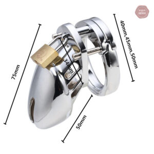 Cage de chasteté en métal pour un design élégant
