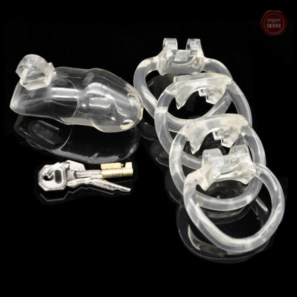 Cage de chasteté GB 3000, design en résine moderne