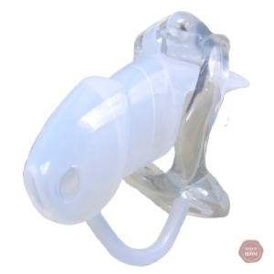 Cage de chasteté résine GB 7000 blanche