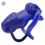 Cage de chasteté résine GB 7000 en bleu