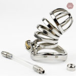 Cage de chasteté masculine - Acier durable
