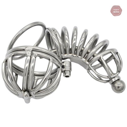 cage-de-chastete-homme-acier-la-geole-l-1 Cage de chasteté homme en acier - La Geôle L