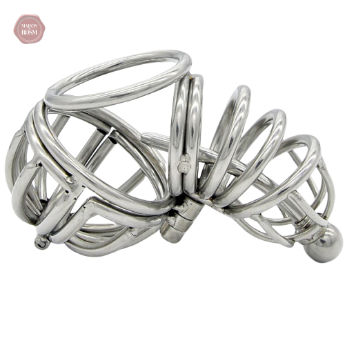 cage-de-chastete-homme-acier-la-geole-s-1 Cage de chasteté homme en acier - La Geôle S