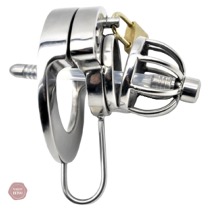 Cage de chasteté en métal pour homme - Le Nichoir S