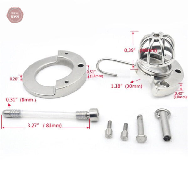 Cage de chasteté métallique pour un contrôle ultime