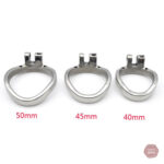 Cage de chasteté masculine, design acier Moon L