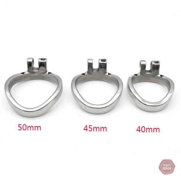 Cage de chasteté masculine, design acier Moon L