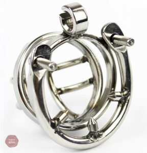 Cage de chasteté Moon S - Design en acier élégant