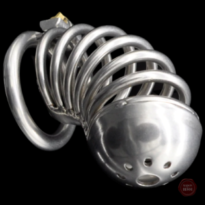 Cage de chasteté homme en métal - Ténèbres XL