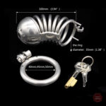 Cage de chasteté en métal pour homme - Modèle XL