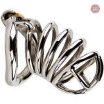 Cage de chasteté en acier pour homme, design The Ring L