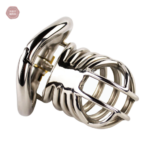 Cage de chasteté durable pour homme, finition en acier