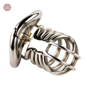 Cage de chasteté durable pour homme, finition en acier