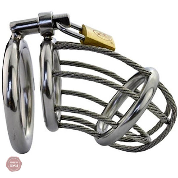 cage-de-chastete-homme-cable-1 Cage de chasteté pour homme - modèle avec câble