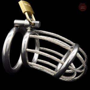 Accessoire de chasteté pour homme en métal durable