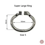 Dispositif de chasteté masculin en inox