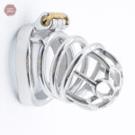 Cage en métal pour chasteté masculine - design élégant