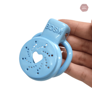 Cage de chasteté homme design cœur 3D