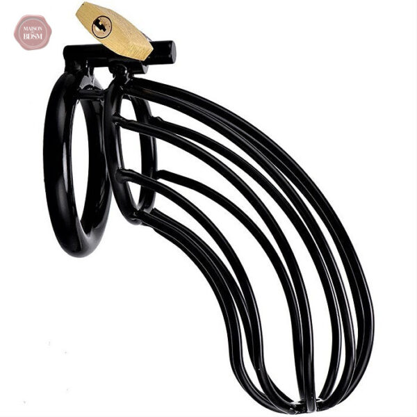 Cage de chasteté métal pour homme Alcatraz noire