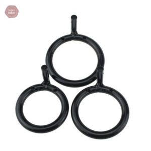 Accessoire de chasteté homme, finition métal noir