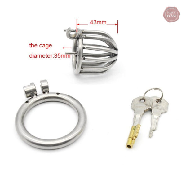 Cage de chasteté métal pour un contrôle optimal