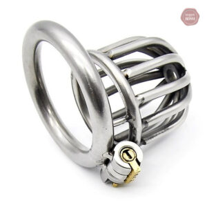 Accessoire de chasteté homme en métal design élégant