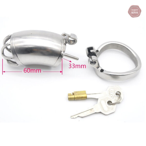 Accessoire de chasteté en métal, design BX 200 L pour hommes