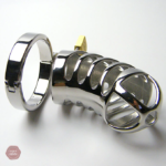 Cage de chasteté robuste en métal, modèle Cobra