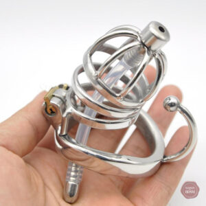 Cage de chasteté en métal pour un contrôle optimal