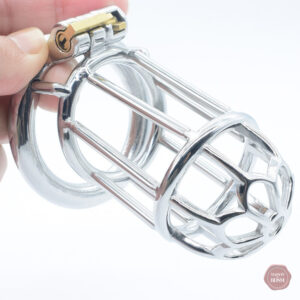 Cage de chasteté homme en métal - Modèle Crotale