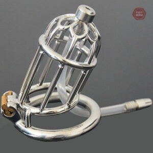 Cage de chasteté masculine en métal résistant