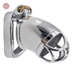 Cage de chasteté homme en métal DeepFlower L