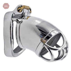 Cage de chasteté homme en métal DeepFlower L