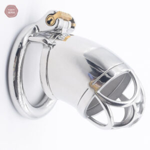 Cage de chasteté en métal pour homme, modèle DeepFlower