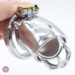 Accessoire de chasteté masculine en métal, taille L