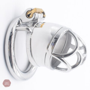 Cage de chasteté en métal pour hommes, modèle DeepFlower
