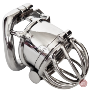 Cage de chasteté homme métal double verrouillage