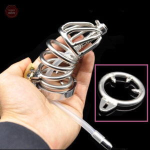 Accessoire de chasteté pour homme en métal