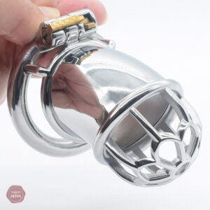 Cage de chasteté en métal pour homme