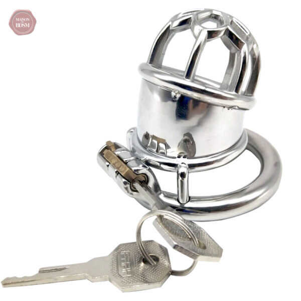 Accessoire de chasteté homme en métal durable et résistant
