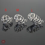 Cage de chasteté en métal, version Flower M pour homme