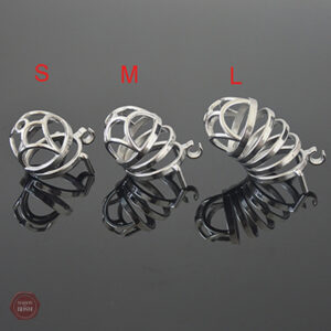 Cage de chasteté en métal, version Flower M pour homme