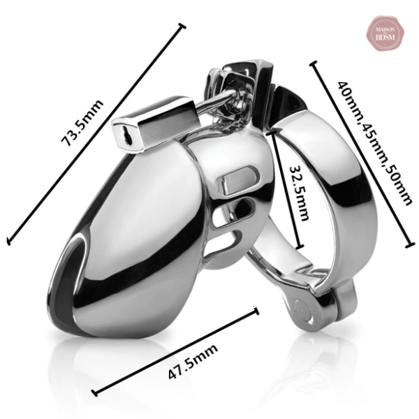 Cage en métal pour chasteté masculine, design Free Hole