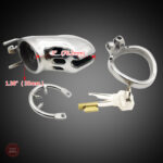 Cage de chasteté métal pour hommes - design sécurisé