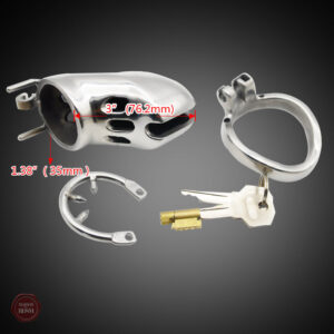 Cage de chasteté métal pour hommes - design sécurisé