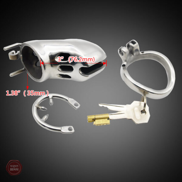 Cage de chasteté métal pour hommes - design sécurisé