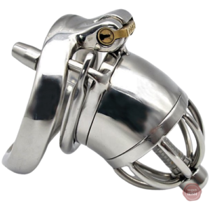 Cage de chasteté homme en métal - Golgoth S