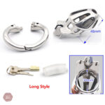 Cage de chasteté homme en métal, modèle Grizzli L
