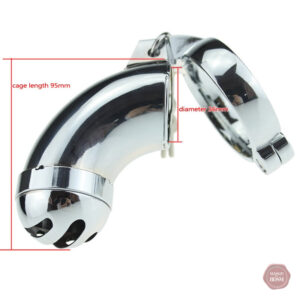 Accessoire de chasteté en métal pour homme